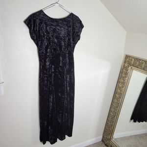 Vintage All That Jazz Velvet Maxi Dress